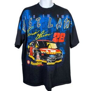 Vintage Ernie Irvan Havoline Racing 28 NASCAR T Shirt Mens 2XL All Over Print